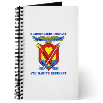 4MRHC - M01 - 02 - Headquarters Company - 4th Marine Regiment with Text - Journal
