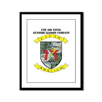 5ANGLC - M01 - 02 - 5th Air Naval Gunfire Liaison Company with Text - Framed Panel Print - Click Image to Close