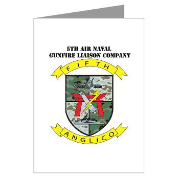 5ANGLC - M01 - 02 - 5th Air Naval Gunfire Liaison Company with Text - Greeting Cards (Pk of 10) - Click Image to Close