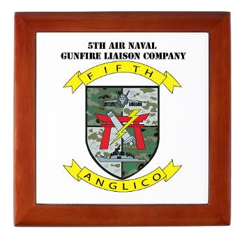 5ANGLC - M01 - 03 - 5th Air Naval Gunfire Liaison Company with Text - Keepsake Box