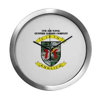 5ANGLC - M01 - 03 - 5th Air Naval Gunfire Liaison Company with Text - Modern Wall Clock - Click Image to Close