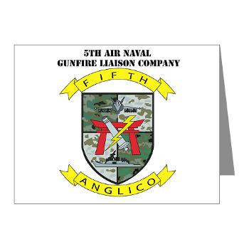 5ANGLC - M01 - 02 - 5th Air Naval Gunfire Liaison Company with Text - Note Cards (Pk of 20) - Click Image to Close