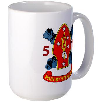 5B10M - A01 - 01 - USMC - 5th Battalion 10th Marines - Large Mug - Click Image to Close