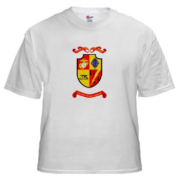 5B11M - A01 - 04 - 5th Battalion 11th Marines White T-Shirt