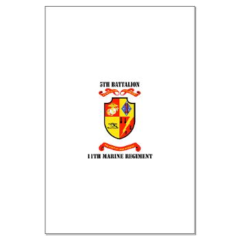 5B11M - M01 - 02 - 5th Battalion 11th Marines with Text Large Poster - Click Image to Close