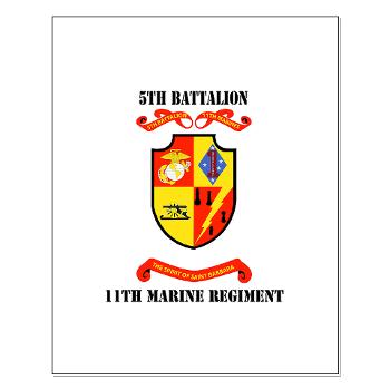 5B11M - M01 - 02 - 5th Battalion 11th Marines with Text Small Poster - Click Image to Close