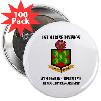 5MR - M01 - 01 - 5th Marine Regiment with Text - 2.25" Button (100 pack)