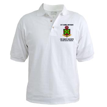 5MR - A01 - 04 - 5th Marine Regiment with Text - Golf Shirt - Click Image to Close