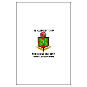 5MR - M01 - 02 - 5th Marine Regiment with Text - Large Poster - Click Image to Close