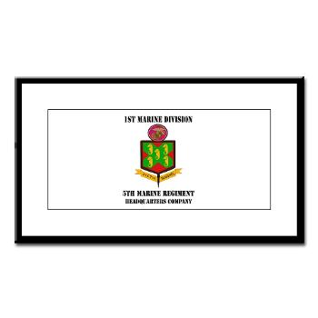 5MR - M01 - 02 - 5th Marine Regiment with Text - Small Framed Print - Click Image to Close
