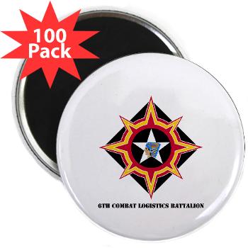 6CLB - M01 - 01 - 6th Combat Logistics Battalion with Text - 2.25" Magnet (100 pack) - Click Image to Close