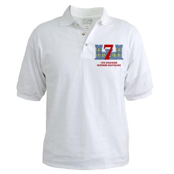 7ESB - A01 - 04 - 7th Engineer Support Battalion with Text - Golf Shirt
