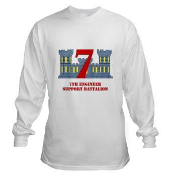 7ESB - A01 - 03 - 7th Engineer Support Battalion with Text - Long Sleeve T-Shirt