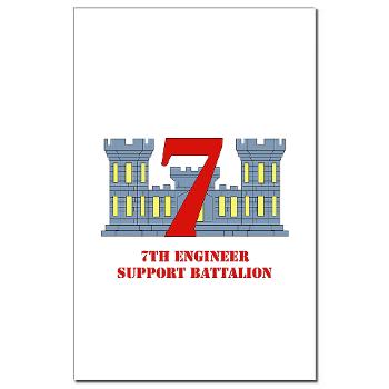 7ESB - M01 - 02 - 7th Engineer Support Battalion with Text - Mini Poster Print