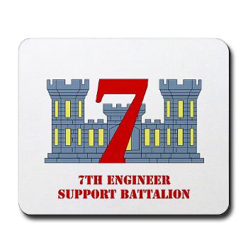 7ESB - M01 - 03 - 7th Engineer Support Battalion with Text - Mousepad