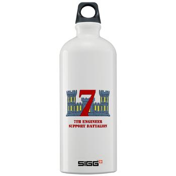 7ESB - M01 - 03 - 7th Engineer Support Battalion with Text - Sigg Water Bottle 1.0L