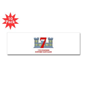7ESB - M01 - 01 - 7th Engineer Support Battalion with Text - Sticker (Bumper 10 pk) - Click Image to Close