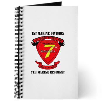 7MR - M01 - 02 - 7th Marine Regiment with Text Journal - Click Image to Close