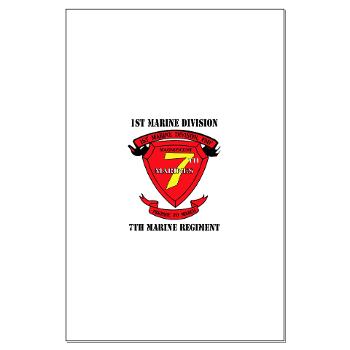 7MR - M01 - 02 - 7th Marine Regiment with Text Large Poster