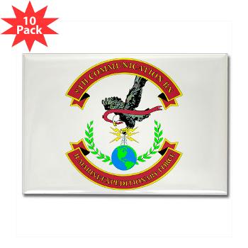 8CB - A01 - 01 - USMC - 8th Communication Battalion - Rectangle Magnet (10 pack)