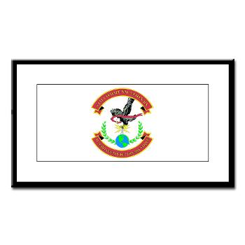 8CB - A01 - 01 - USMC - 8th Communication Battalion - Small Framed Print