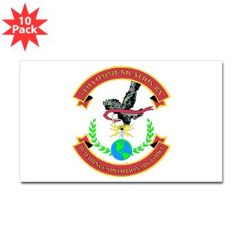 8CB - A01 - 01 - USMC - 8th Communication Battalion - Sticker (Rectangle 10 pk)