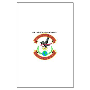 8CB - A01 - 01 - USMC - 8th Communication Battalion with Text - Large Poster