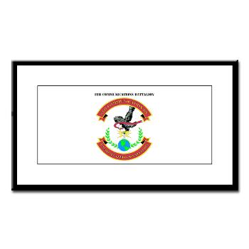 8CB - A01 - 01 - USMC - 8th Communication Battalion with Text - Small Framed Print - Click Image to Close