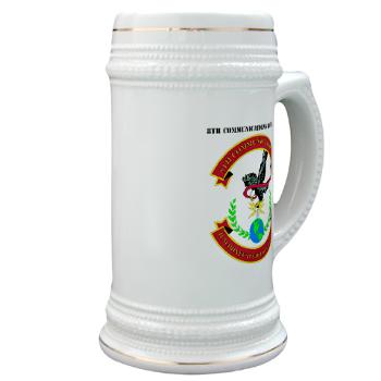 8CB - A01 - 01 - USMC - 8th Communication Battalion with Text - Stein