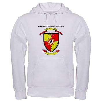 8CLB - A01 - 03 - 8th Combat Logistics Battalion with Text - Hooded Sweatshirt - Click Image to Close