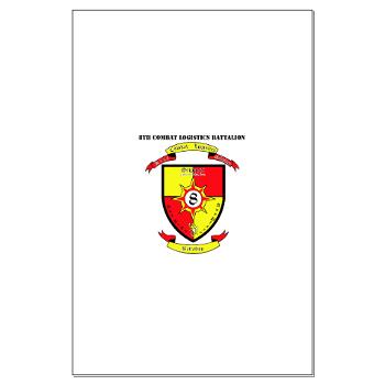 8CLB - M01 - 02 - 8th Combat Logistics Battalion with Text - Large Poster