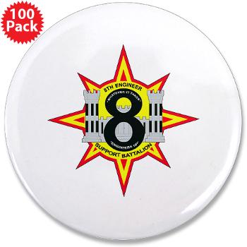 8ESB2MLG - M01 - 01 - 8th Engineer Support Battalion - 2nd Marine Log Group - 3.5" Button (100 pack)