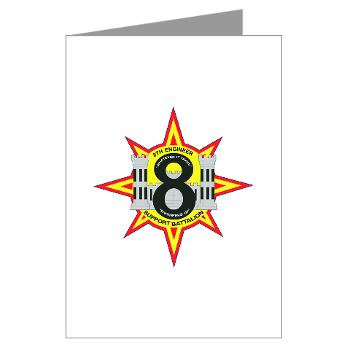 8ESB2MLG - M01 - 02 - 8th Engineer Support Battalion - 2nd Marine Log Group - Greeting Cards (Pk of 20)