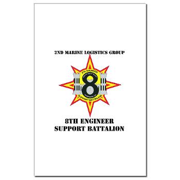 8ESB2MLG - M01 - 02 - 8th Engineer Support Battalion - 2nd Marine Log Group with text - Mini Poster Print - Click Image to Close