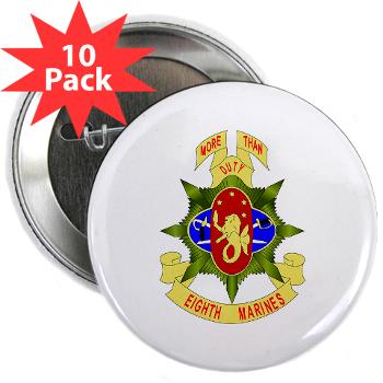 8MR - M01 - 01 - 8th Marine Regiment - 2.25" Button (100 pack)