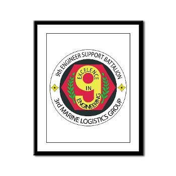9ESB - M01 - 02 - 9th Engineer Support Battalion Framed Panel Print - Click Image to Close
