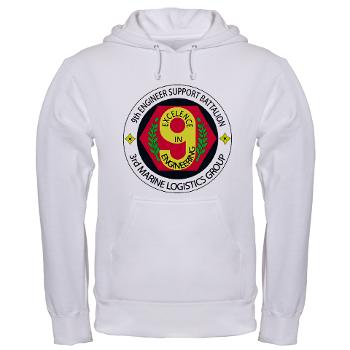 9ESB - A01 - 03 - 9th Engineer Support Battalion Hooded Sweatshirt - Click Image to Close