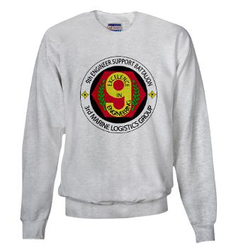 9ESB - A01 - 03 - 9th Engineer Support Battalion Sweatshirt - Click Image to Close