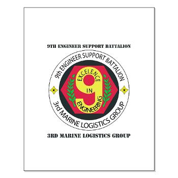 9ESB - M01 - 02 - 9th Engineer Support Battalion with Text Small Poster