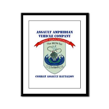 AAVC - M01 - 02 - Assault Amphibian Vehicle Company with Text Framed Panel Print - Click Image to Close