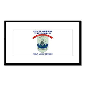 AAVC - M01 - 02 - Assault Amphibian Vehicle Company with Text Small Framed Print - Click Image to Close