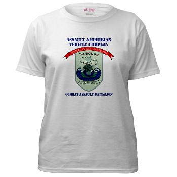 AAVC - A01 - 04 - Assault Amphibian Vehicle Company with Text Women's T-Shirt