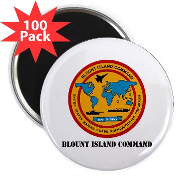 BIC - M01 - 01 - Blount Island Command with Text - 2.25" Magnet (100 pack)
