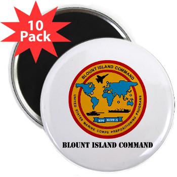 BIC - M01 - 01 - Blount Island Command with Text - 2.25" Magnet (10 pack) - Click Image to Close
