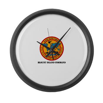 BIC - M01 - 03 - Blount Island Command with Text - Large Wall Clock
