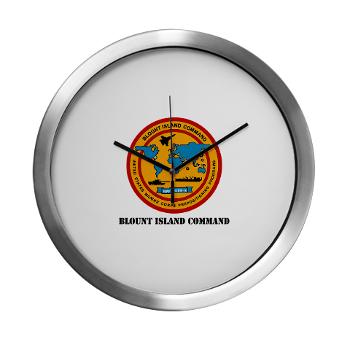 BIC - M01 - 03 - Blount Island Command with Text - Modern Wall Clock