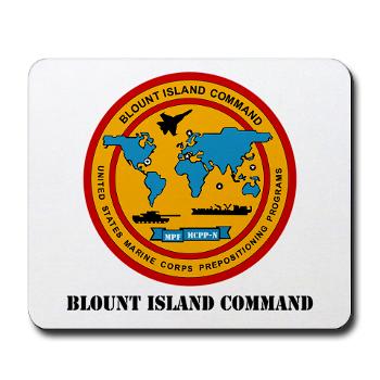 BIC - M01 - 03 - Blount Island Command with Text - Mousepad
