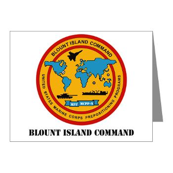 BIC - M01 - 02 - Blount Island Command with Text - Note Cards (Pk of 20)