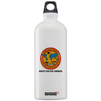 BIC - M01 - 03 - Blount Island Command with Text - Sigg Water Bottle 1.0L