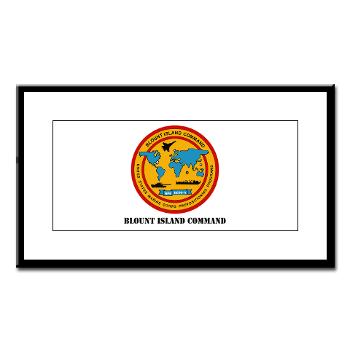 BIC - M01 - 02 - Blount Island Command with Text - Small Framed Print